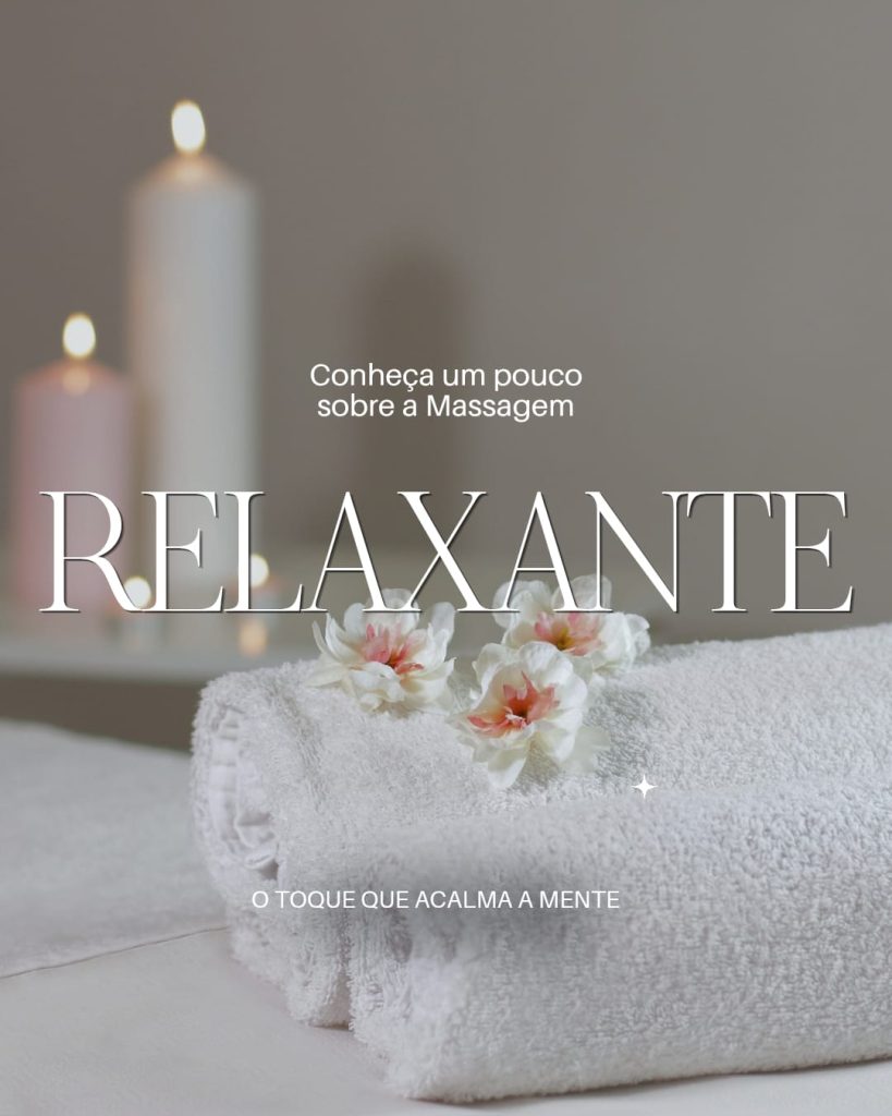 Ideal para aliviar o estresse do dia a dia, a massagem relaxante é uma técnica voltada para proporcionar equilíbrio físico e mental por meio de movimentos suaves, contínuos e ritmados.